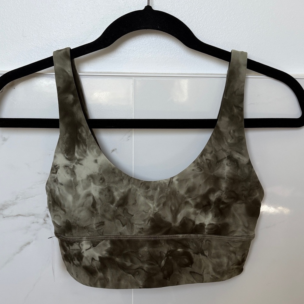 Lululemon Green Diamond Die Align Bra size 4